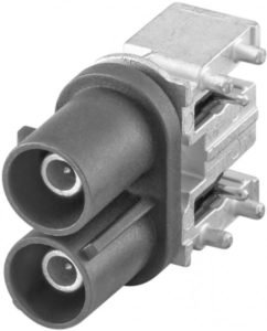 Right angle plug pcb w. housing Rosenberger 59S20M-40MT5-A