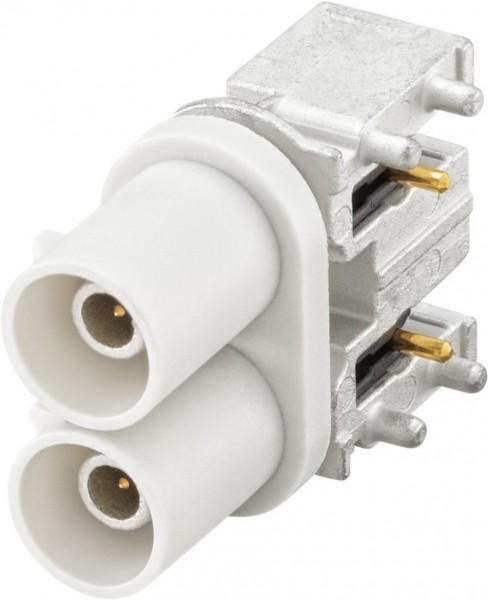 Right angle plug pcb w. housing Rosenberger 59S20M-40MT5-B