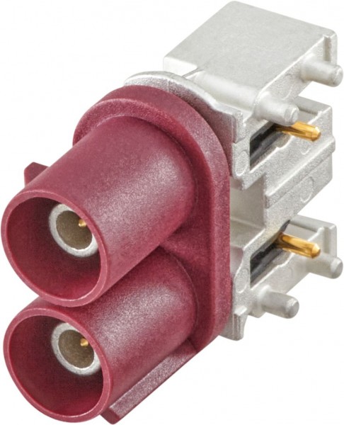 Right angle plug pcb w. housing Rosenberger 59S20M-40MT5-D