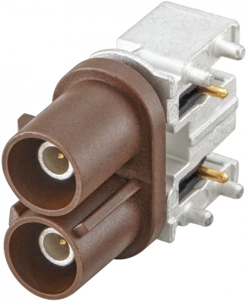 Right angle plug pcb w. housing Rosenberger 59S20M-40MT5-F