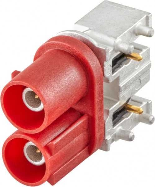 Right angle plug pcb w. housing Rosenberger 59S20M-40MT5-L