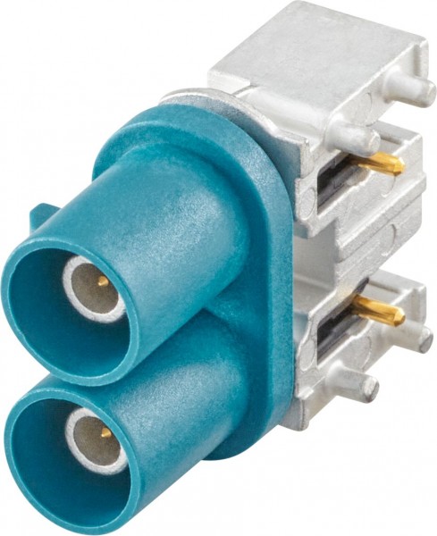 Right angle plug pcb w. housing Rosenberger 59S20M-40MT5-Z