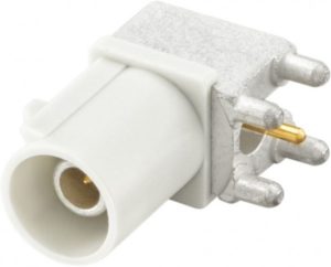 Right angle plug pcb w. housing Rosenberger 59S20X-400T5-B