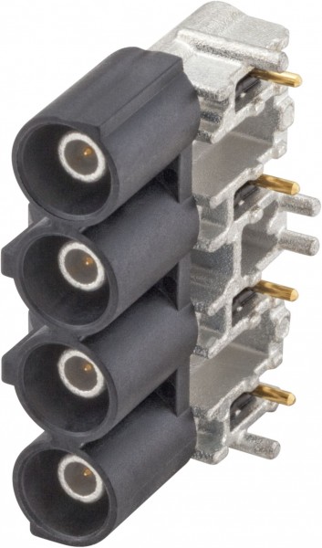Right angle plug pcb w. housing Rosenberger 59S20Z-40MT5-A