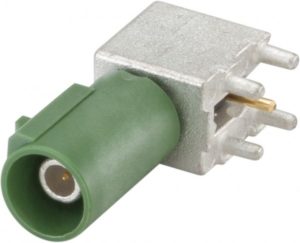Right angle plug pcb w. housing Rosenberger 59S22B-40MT5-E