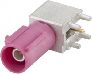 Right angle plug pcb w. housing Rosenberger 59S22B-40MT5-H