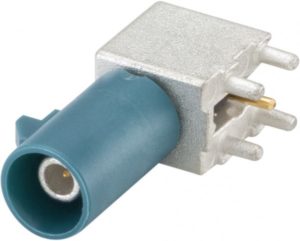 Right angle plug pcb w. housing Rosenberger 59S22B-40MT5-Z