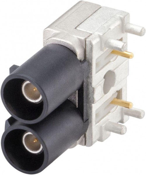 Right angle plug pcb w. housing Rosenberger 59S2AA-400A5-A