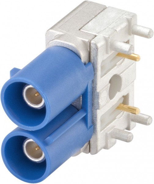 Right angle plug pcb w. housing Rosenberger 59S2AA-400A5-C