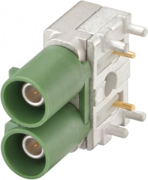 Right angle plug pcb w. housing Rosenberger 59S2AA-400A5-E