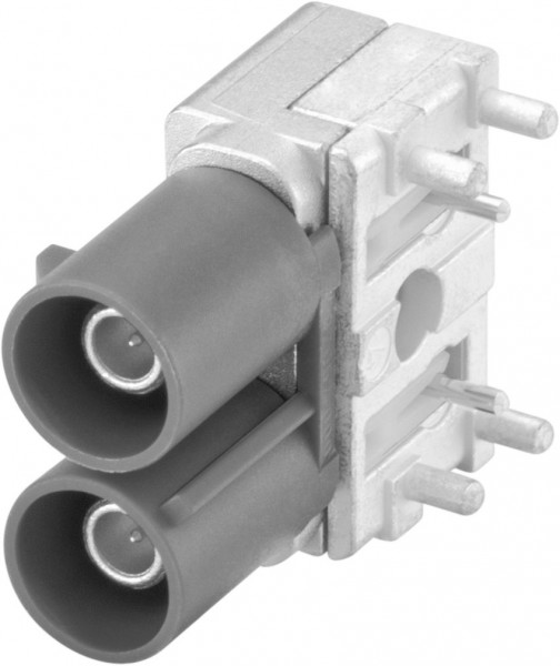 Right angle plug pcb w. housing Rosenberger 59S2AA-400A5-G