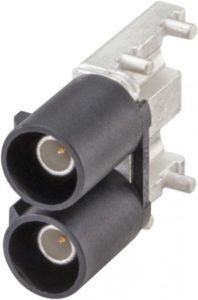 Right angle plug pcb w. housing Rosenberger 59S2DA-40MT5-A