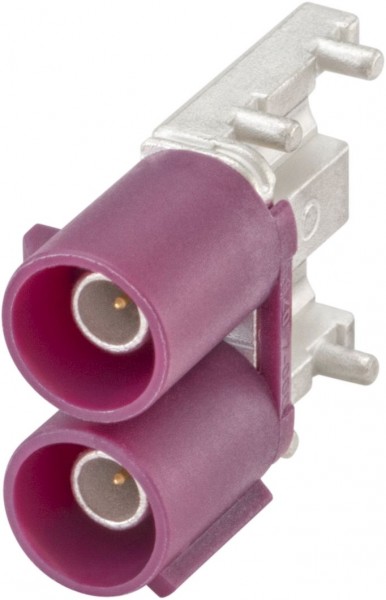 Right angle plug pcb w. housing Rosenberger 59S2DA-40MT5-D