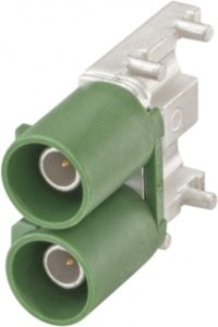Right angle plug pcb w. housing Rosenberger 59S2DA-40MT5-E