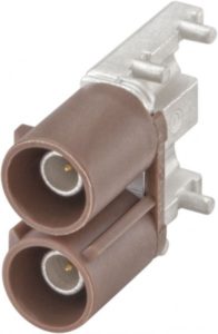 Right angle plug pcb w. housing Rosenberger 59S2DA-40MT5-F