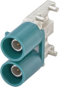 Right angle plug pcb w. housing Rosenberger 59S2DA-40MT5-Z