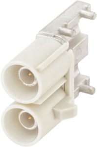 Right angle plug pcb w. housing Rosenberger 59S2DU-40MT5-B