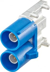Right angle plug pcb w. housing Rosenberger 59S2DU-40MT5-C