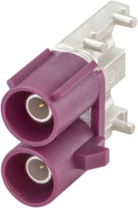 Right angle plug pcb w. housing Rosenberger 59S2DU-40MT5-D