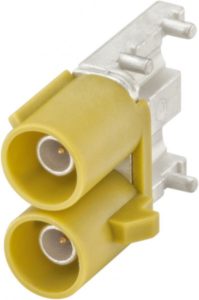 Right angle plug pcb w. housing Rosenberger 59S2DU-40MT5-K