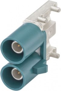Right angle plug pcb w. housing Rosenberger 59S2DU-40MT5-Z