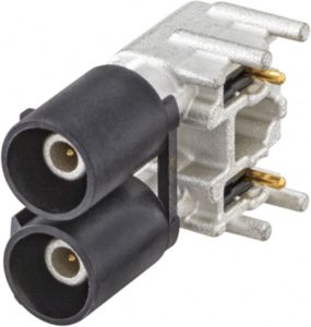 Right angle plug pcb w. housing Rosenberger 59S2MB-40MT5-A
