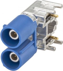 Right angle plug pcb w. housing Rosenberger 59S2MB-40MT5-C