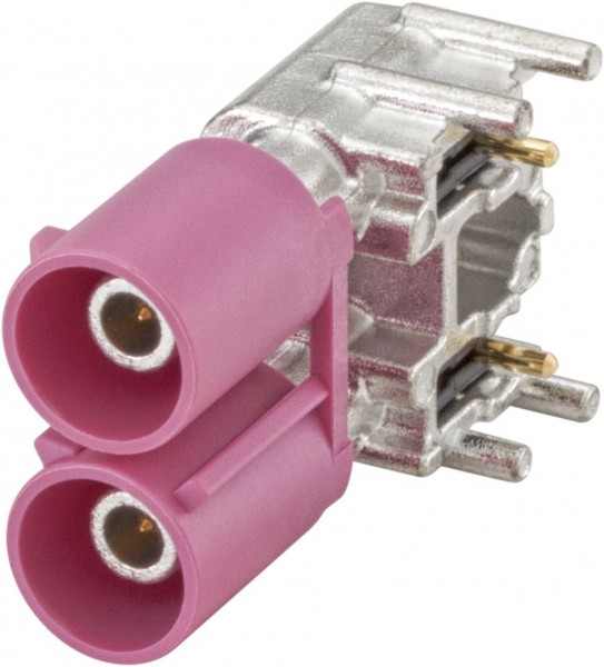 Right angle plug pcb w. housing Rosenberger 59S2MB-40MT5-H
