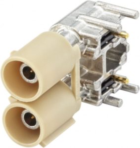 Right angle plug pcb w. housing Rosenberger 59S2MB-40MT5-I