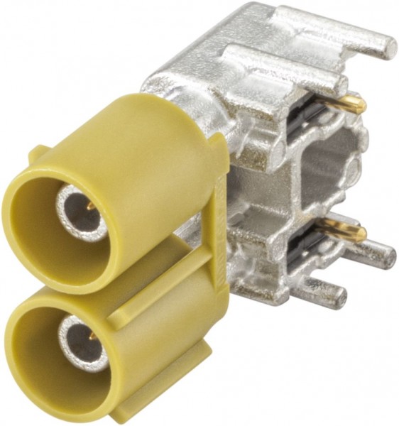 Right angle plug pcb w. housing Rosenberger 59S2MB-40MT5-K