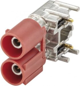 Right angle plug pcb w. housing Rosenberger 59S2MB-40MT5-L