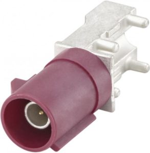 Right angle plug pcb w. housing Rosenberger 59S2PL-40MT5-D