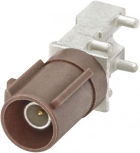 Right angle plug pcb w. housing Rosenberger 59S2PL-40MT5-F