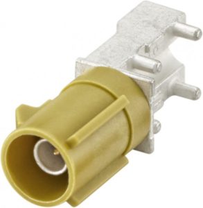 Right angle plug pcb w. housing Rosenberger 59S2PL-40MT5-K