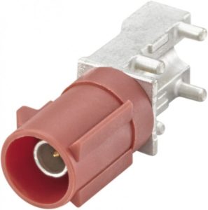 Right angle plug pcb w. housing Rosenberger 59S2PL-40MT5-L