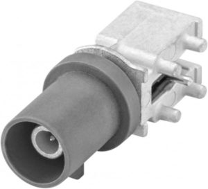 Right angle plug pcb w. housing Rosenberger 59S2RK-40MT5-B