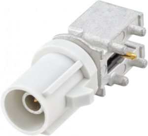 Right angle plug pcb w. housing Rosenberger 59S2UK-40MT5-B