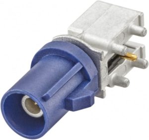 Right angle plug pcb w. housing Rosenberger 59S2UK-40MT5-C