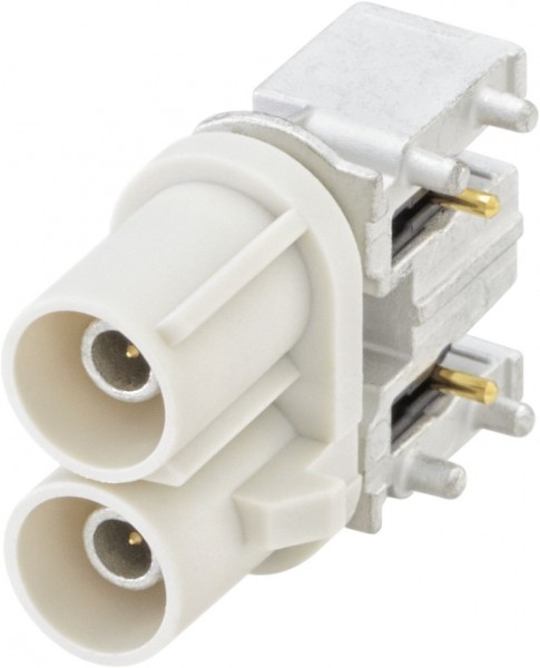 Right angle plug pcb w. housing Rosenberger 59S2UM-40MT5-B
