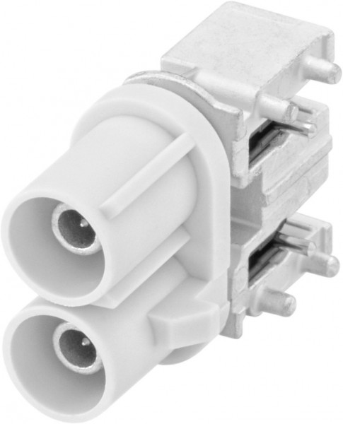 Right angle plug pcb w. housing Rosenberger 59S2UM-40MT5-y