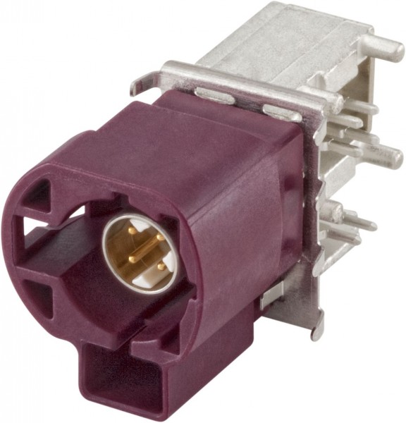 Right angle plug pcb w. housing Rosenberger 99S20i-40MA5-D