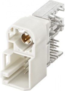 Right angle plug pcb w. housing Rosenberger 99S219-40MA5-B