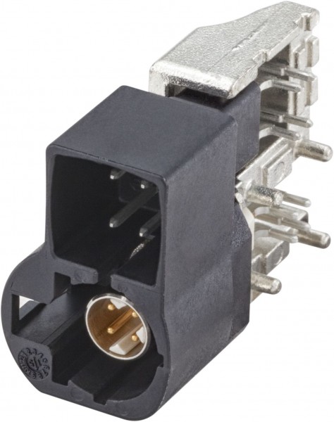 Right angle plug pcb w. housing Rosenberger 99S21L-40MA5-A