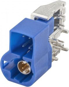 Right angle plug pcb w. housing Rosenberger 99S21L-40MA5-C