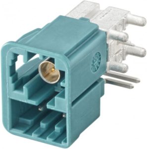 Right angle plug pcb w. housing Rosenberger 99S2AP-40MZ5-Z