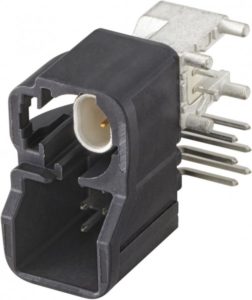 Right angle plug pcb w. housing Rosenberger 99S2HC-40MT5-A