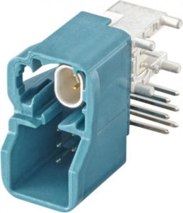 Right angle plug pcb w. housing Rosenberger 99S2HC-40MT5-Z