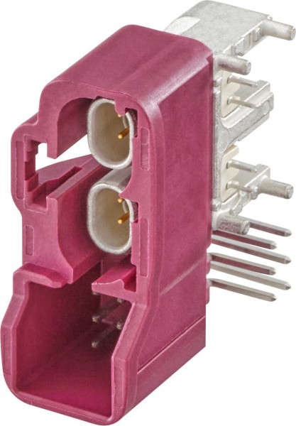 Right angle plug pcb w. housing Rosenberger 99S2HG-40MT5-D