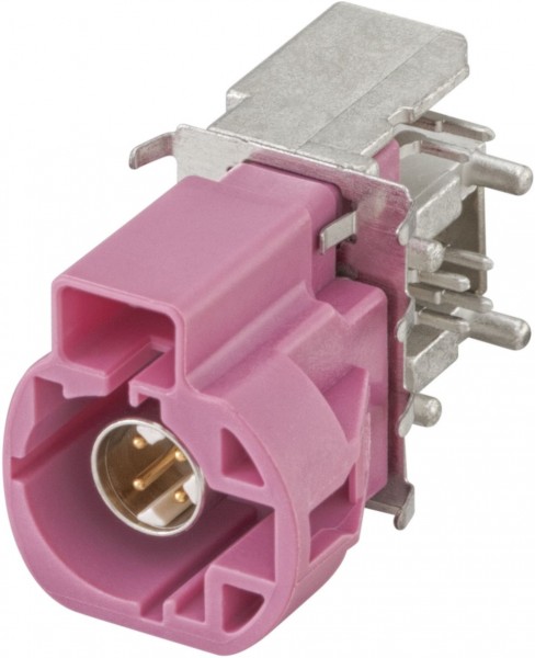 Right angle plug pcb w. housing Rosenberger 99S2Ui-40MA5-H