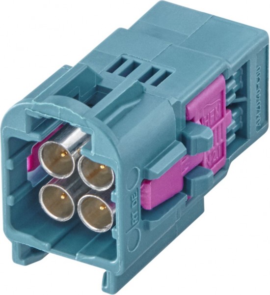 Straight plug w. housing Rosenberger AMS11D-102Z5-y
